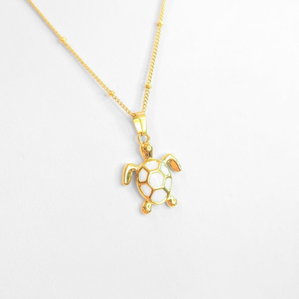 Golden Bohemian White Turtle | Necklace - Products Added