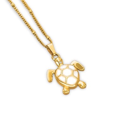 Golden Bohemian White Turtle | Necklace - Products Added