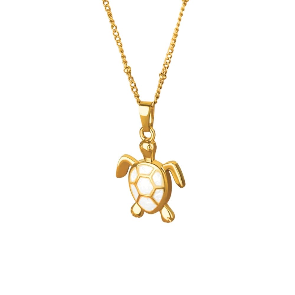 Golden Bohemian White Turtle | Necklace - Products Added