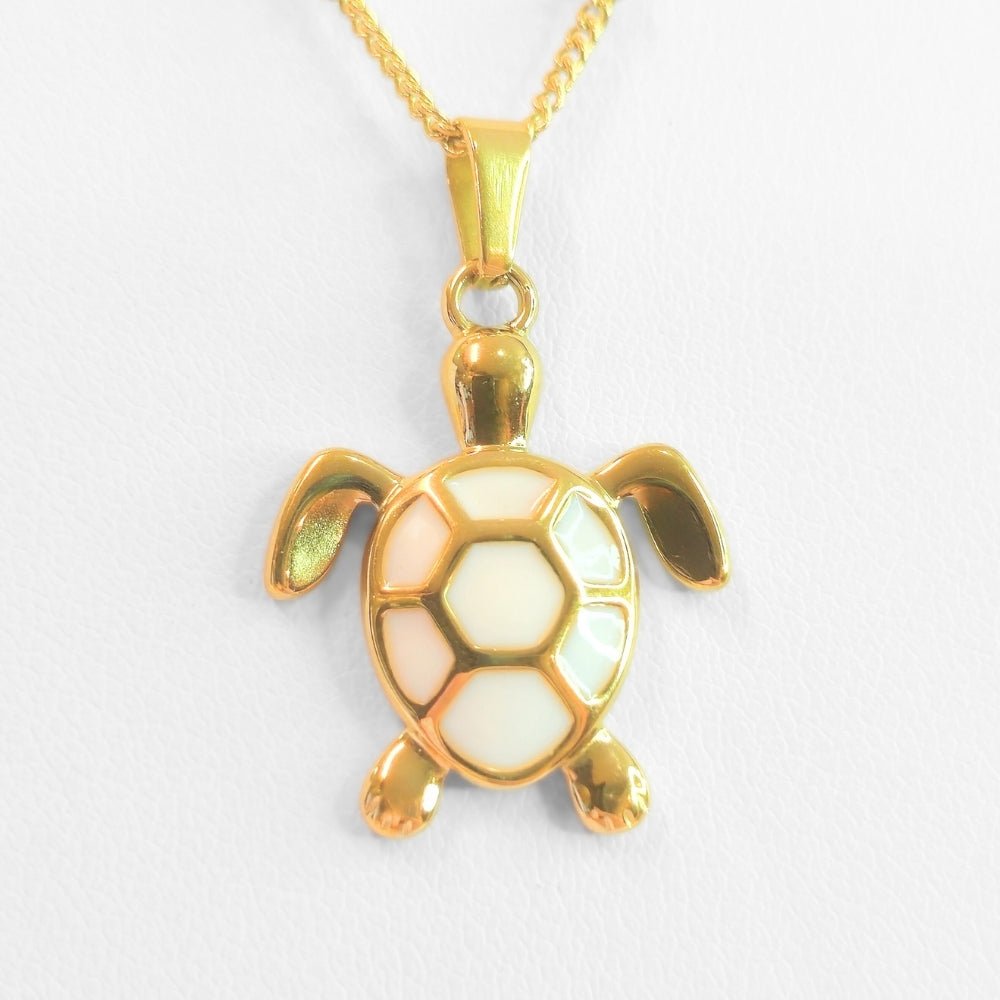 Golden Bohemian White Turtle | Necklace - Products Added