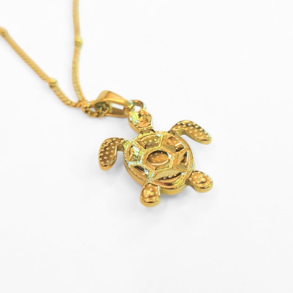 Golden Bohemian White Turtle | Necklace - Products Added