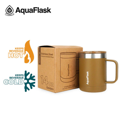 Aquaflask Thermal Insulated Lidded Mug With Handle 415ml (14 oz)