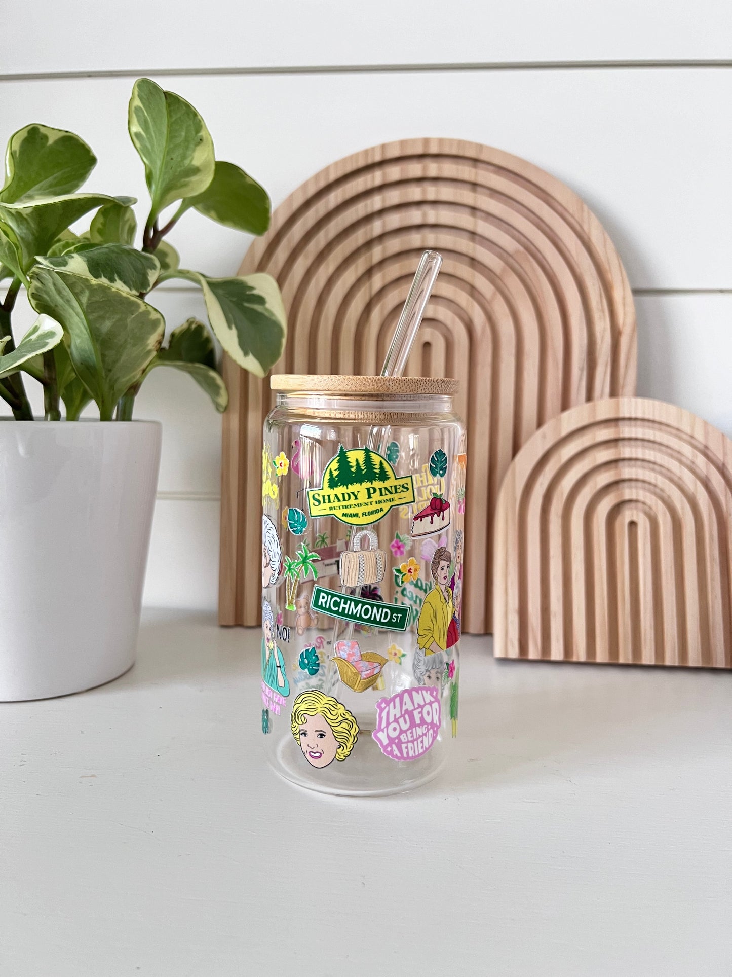 Golden Girls Glass Cup