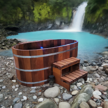 Fluid Float Japanese Cedar Soaking Tub