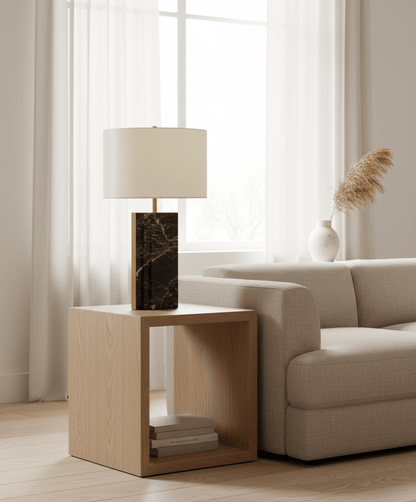 Grayson Marble and Iron Accent Lamp