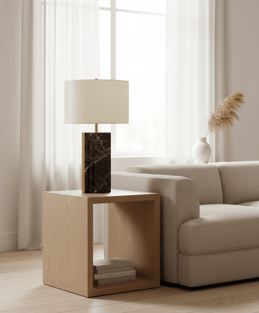 Grayson Marble and Iron Accent Lamp