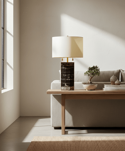 Grayson Marble and Iron Accent Lamp