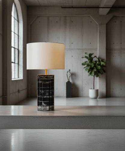 Grayson Marble and Iron Accent Lamp