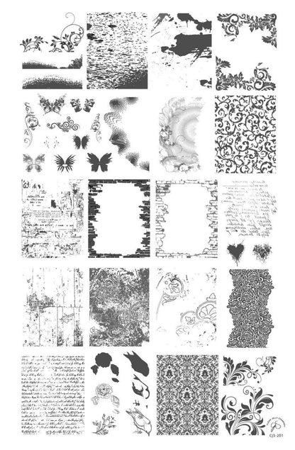 Clear Jelly Stamper - Grunge Series Chic