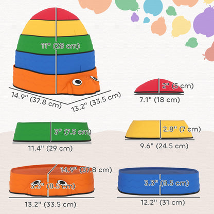 Ladybug Balance Stepping Stones for Promoting Balance Coordination and Strength, Outdoor & Indoor Obstacle Course