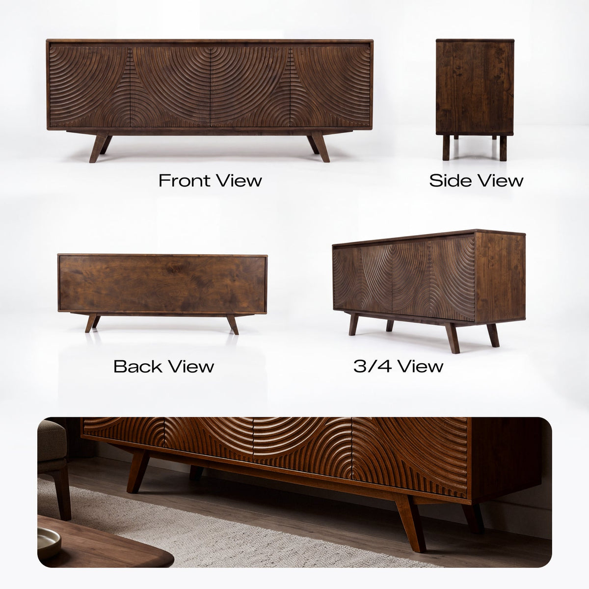 Harmony Solid Wood TV Stand