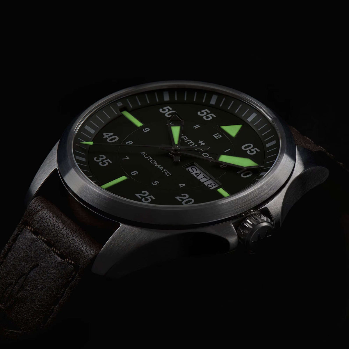 Hamilton Khaki Aviation Pilot Day Date Watch H64635560