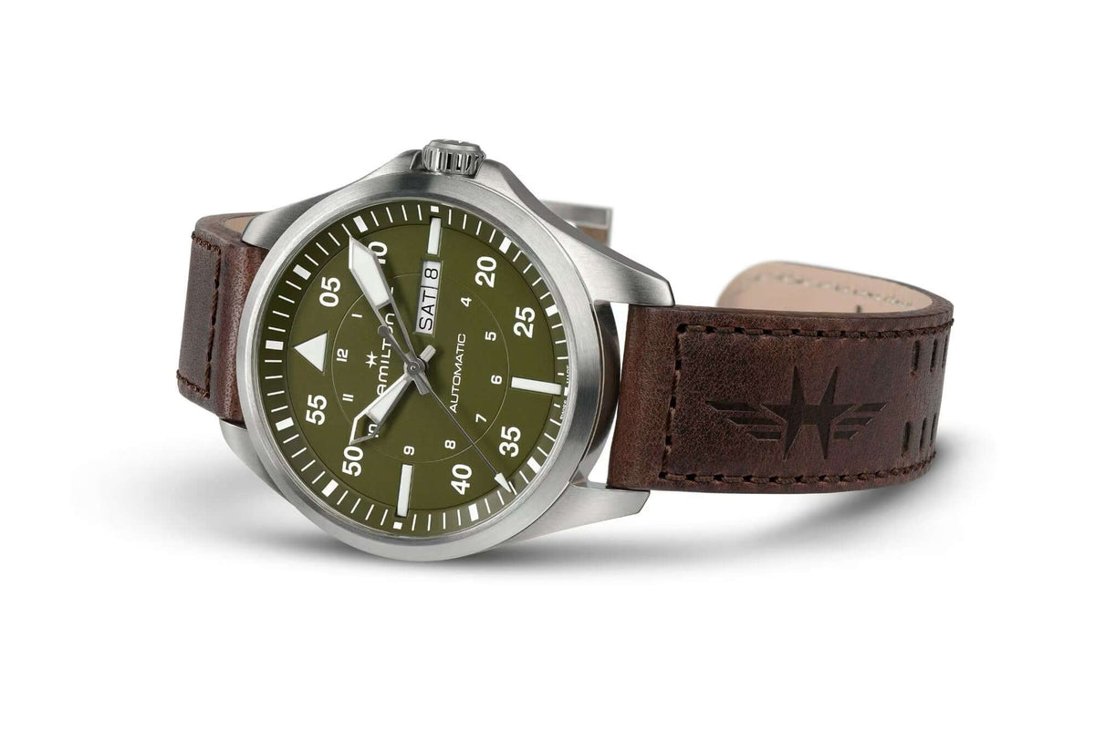Hamilton Khaki Aviation Pilot Day Date Watch H64635560