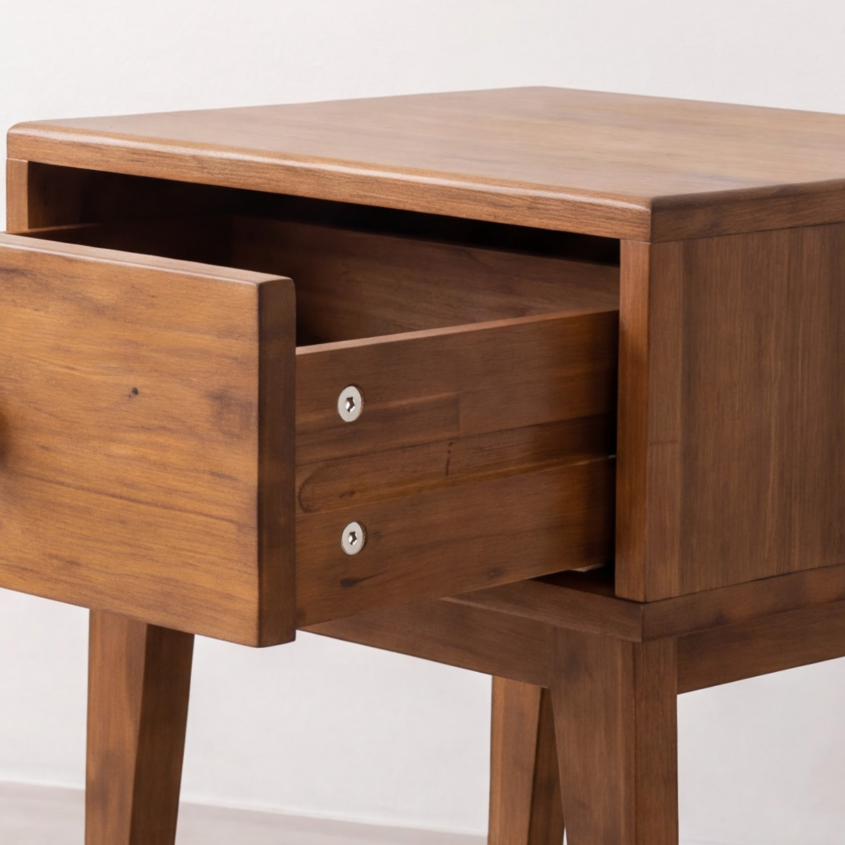 Sofia 1-Drawer Solid Wood Nightstand