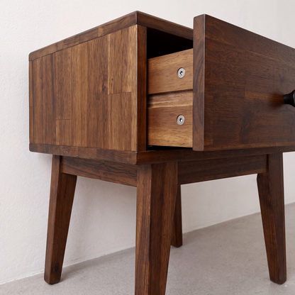 Sofia 1-Drawer Solid Wood Nightstand