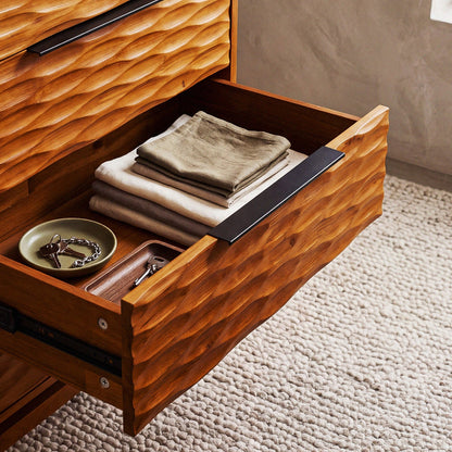 Elara Solid Wood Dresser with 5 Drawers