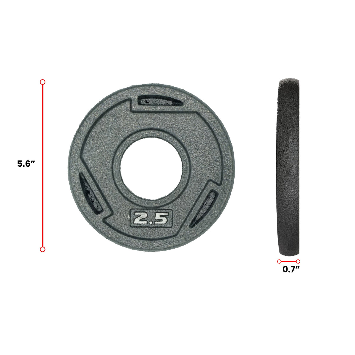 HAJEX Tri Grip Cast Iron Weight Plates