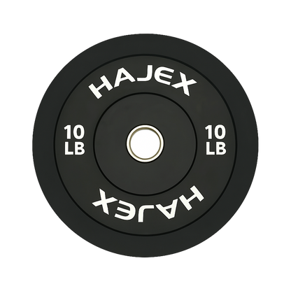 HAJEX Olympic Bumper Weight Plates - 10, 15, 25, 35, 45, 55 LB