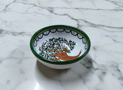 Handmade Hebron Ceramic Serving Bowl | Palestinian Pottery, Food-Safe , Hand-Painted Design