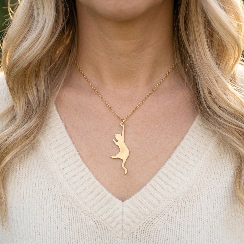 Hang In There Kitty Pendant | Necklace - Products Added