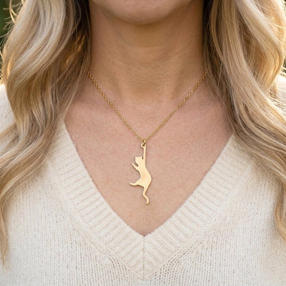 Hang In There Kitty Pendant | Necklace - Products Added