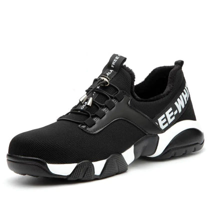 Men's Lightweight High-Top Safety Shoes for Winter Work