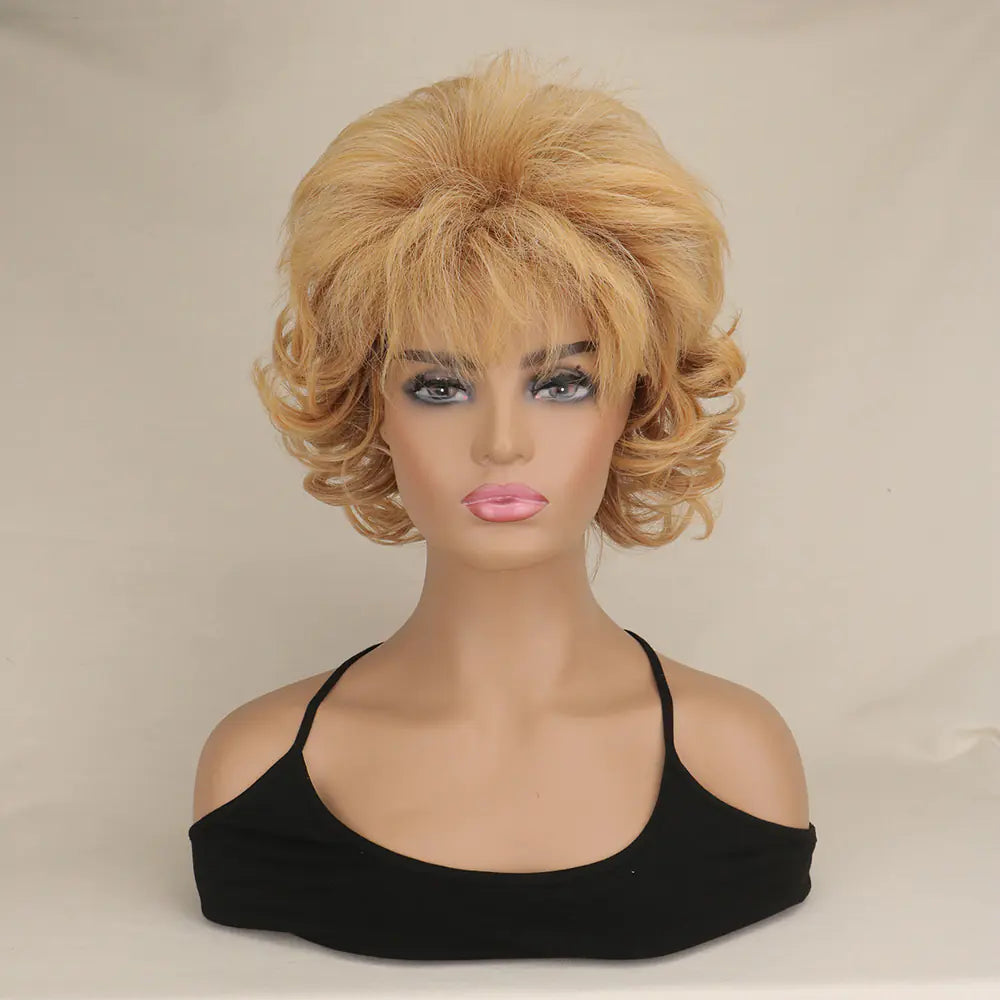 High-Quality Synthetic Short Curly Wig for Everyday Use