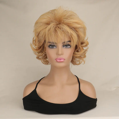 High-Quality Synthetic Short Curly Wig for Everyday Use