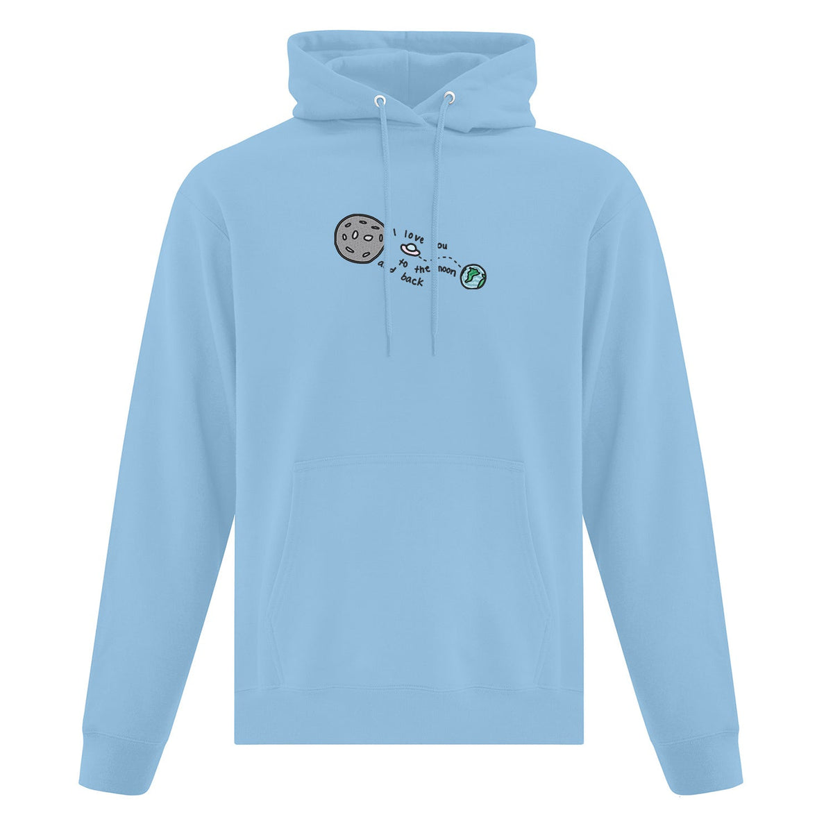 Hoodie Moon and Back brodé