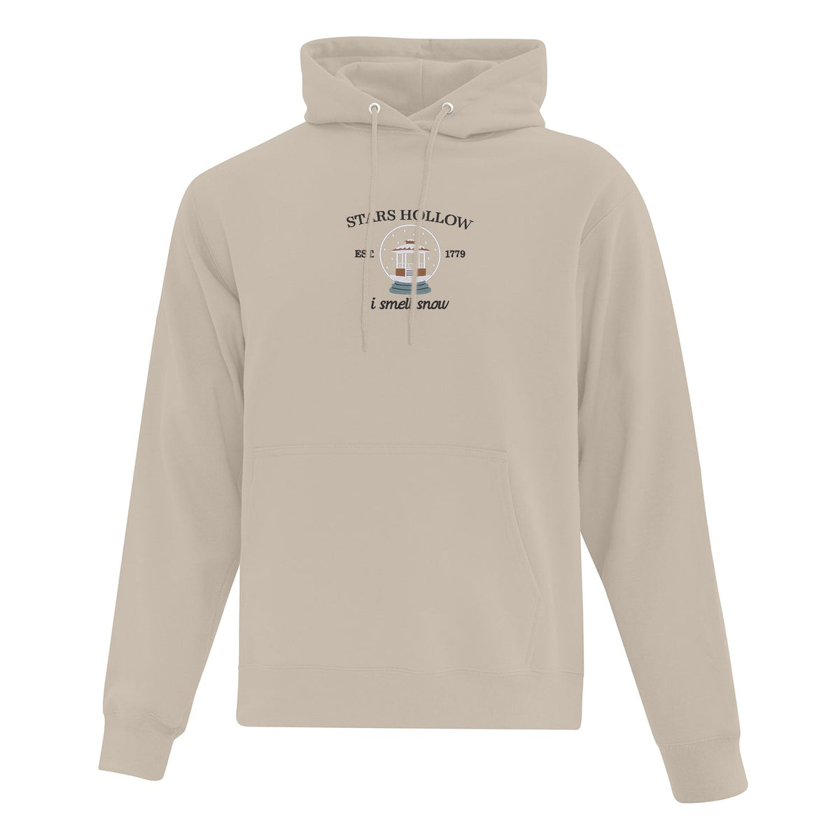 Hoodie "I smell snow" brodé