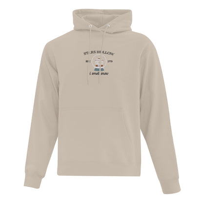 Hoodie "I smell snow" brodé
