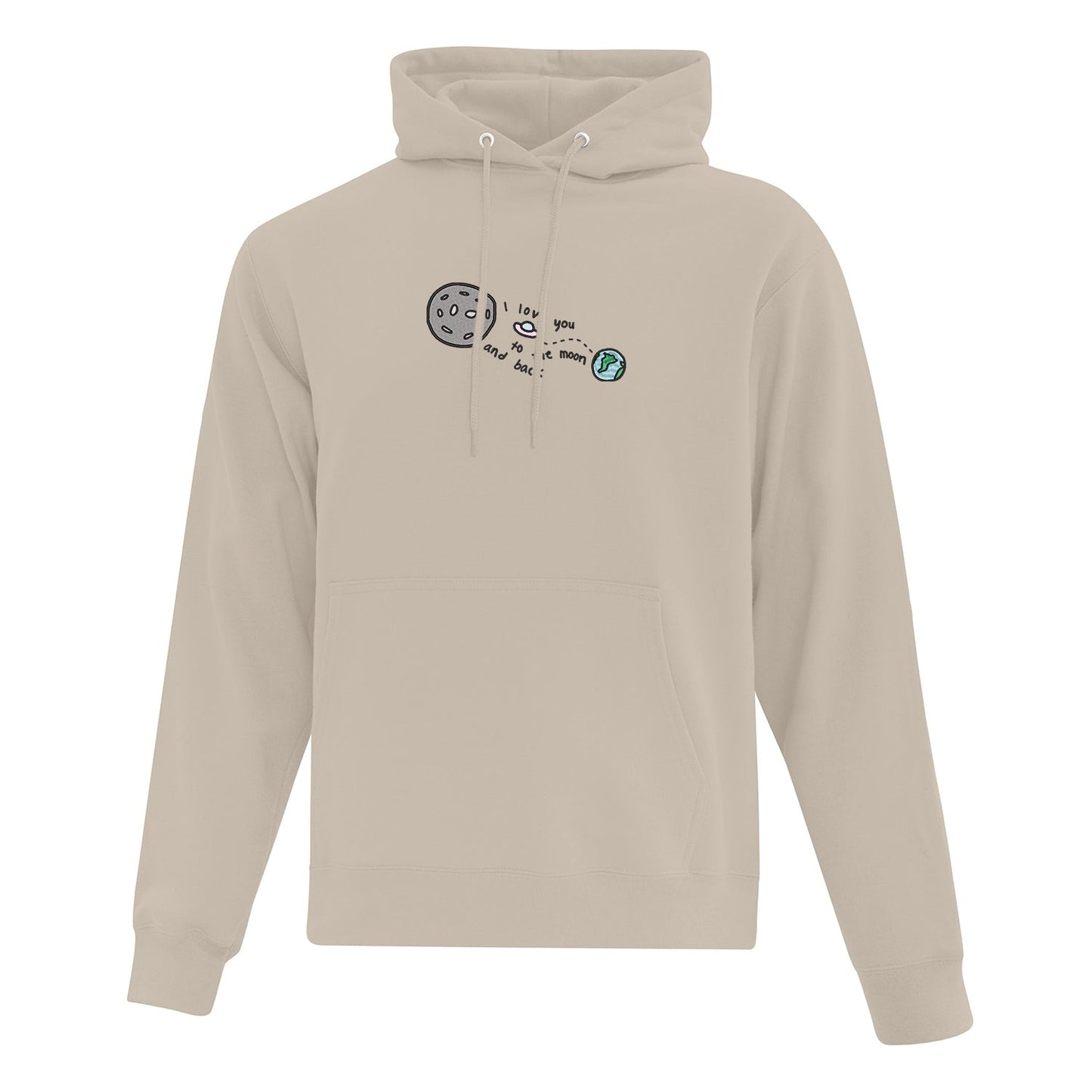 Hoodie Moon and Back brodé