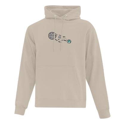 Hoodie Moon and Back brodé