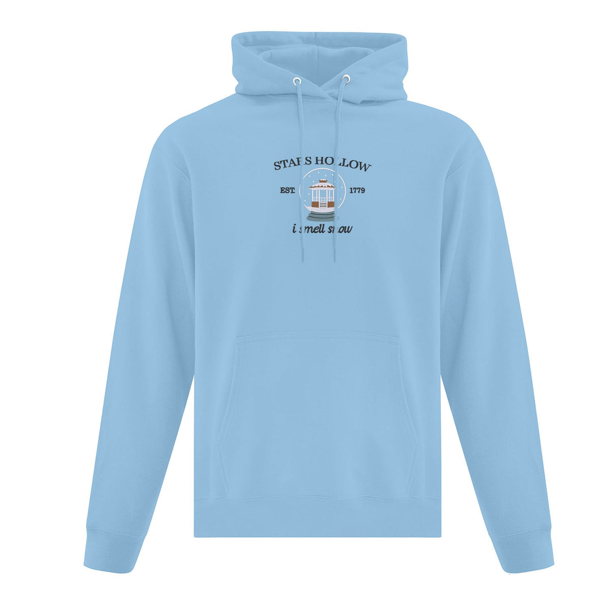 Hoodie "I smell snow" brodé