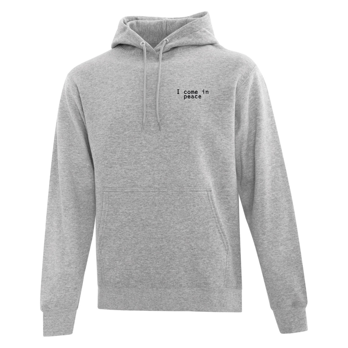 Hoodie "I Come In Peace" brodé