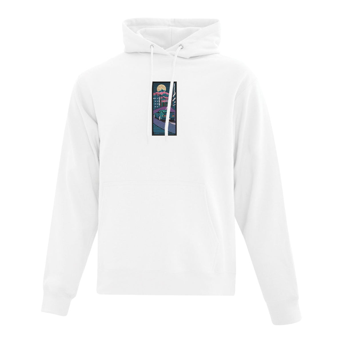 Hoodie Nuit au Japon brodé