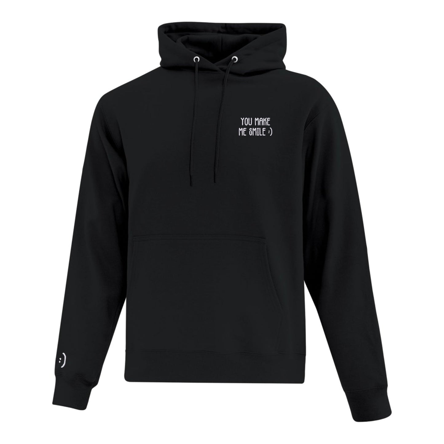 Hoodie "You Make Me Smile" brodé