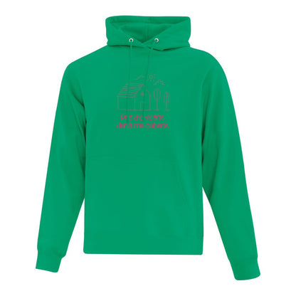 Hoodie "Pas d'chicane dans ma cabane" brodé