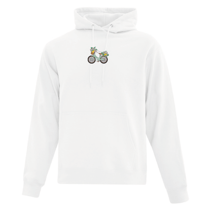 Hoodie Floral Bike brodé