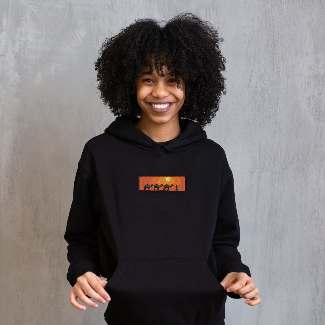 Hoodie Désert brodé