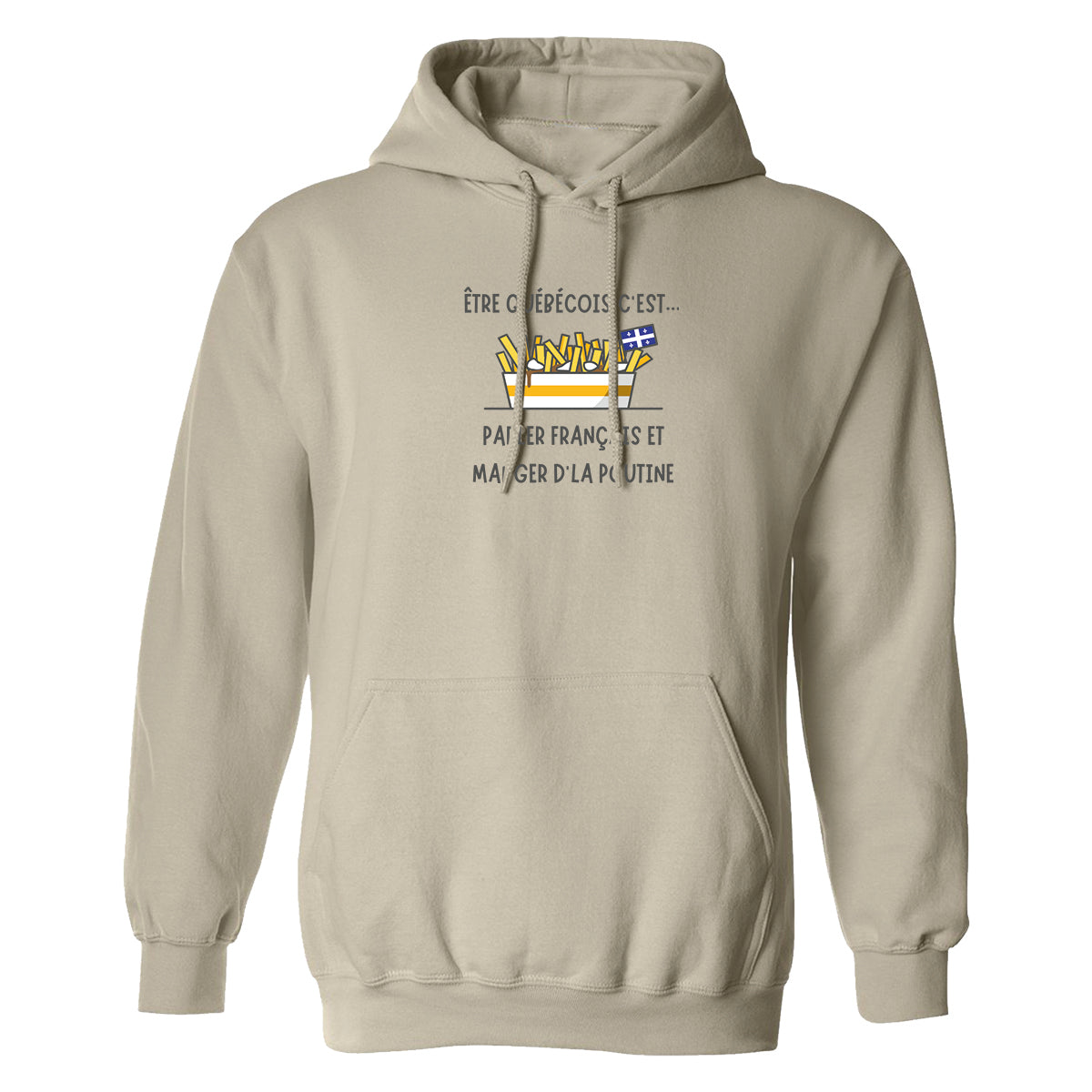 Hoodie Poutine imprimé