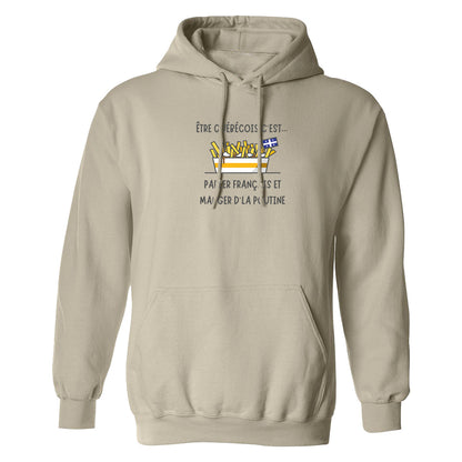 Hoodie Poutine imprimé