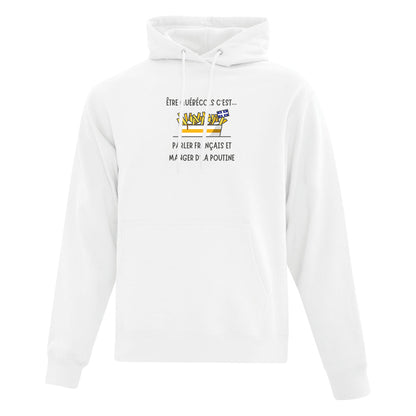 Hoodie Poutine imprimé