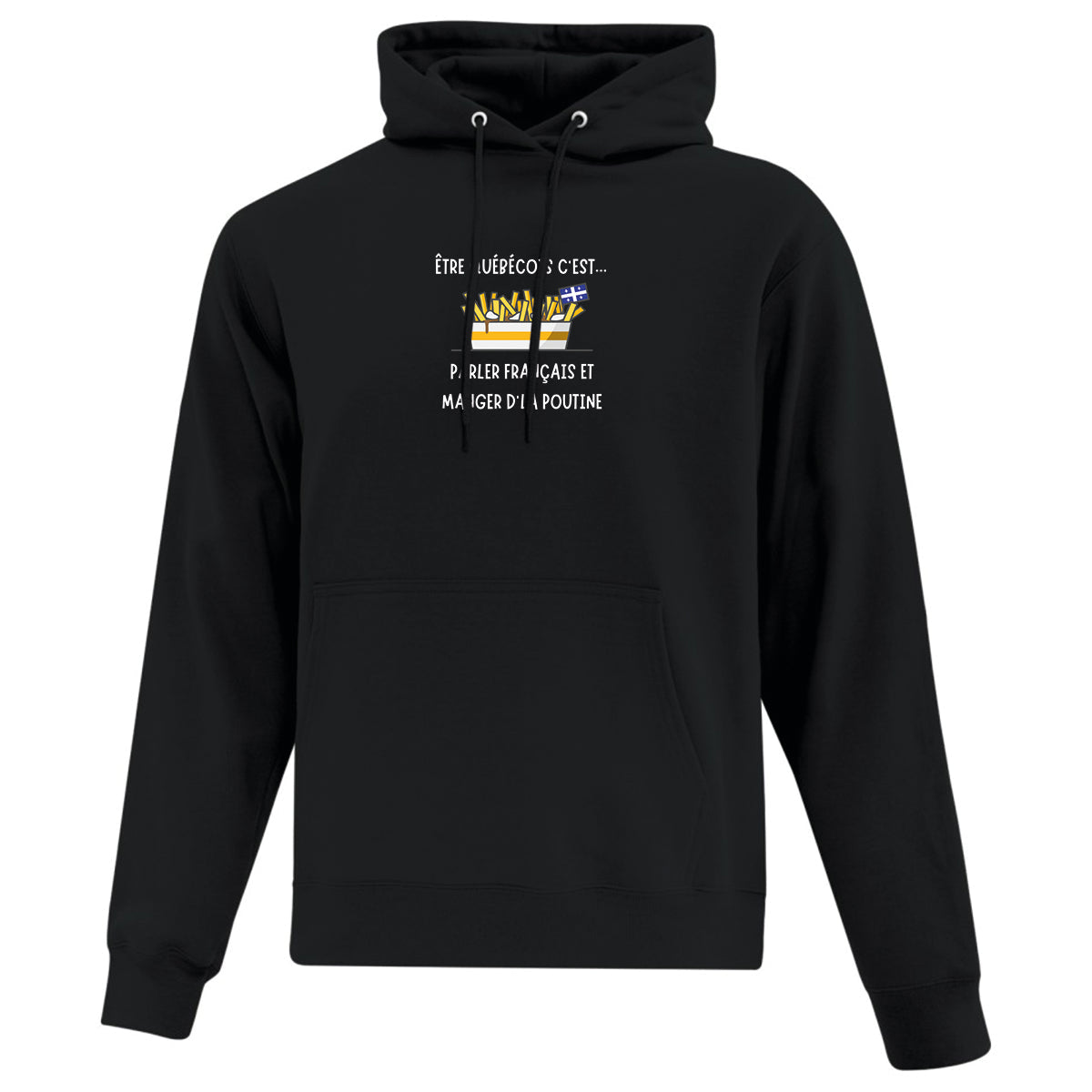 Hoodie Poutine imprimé