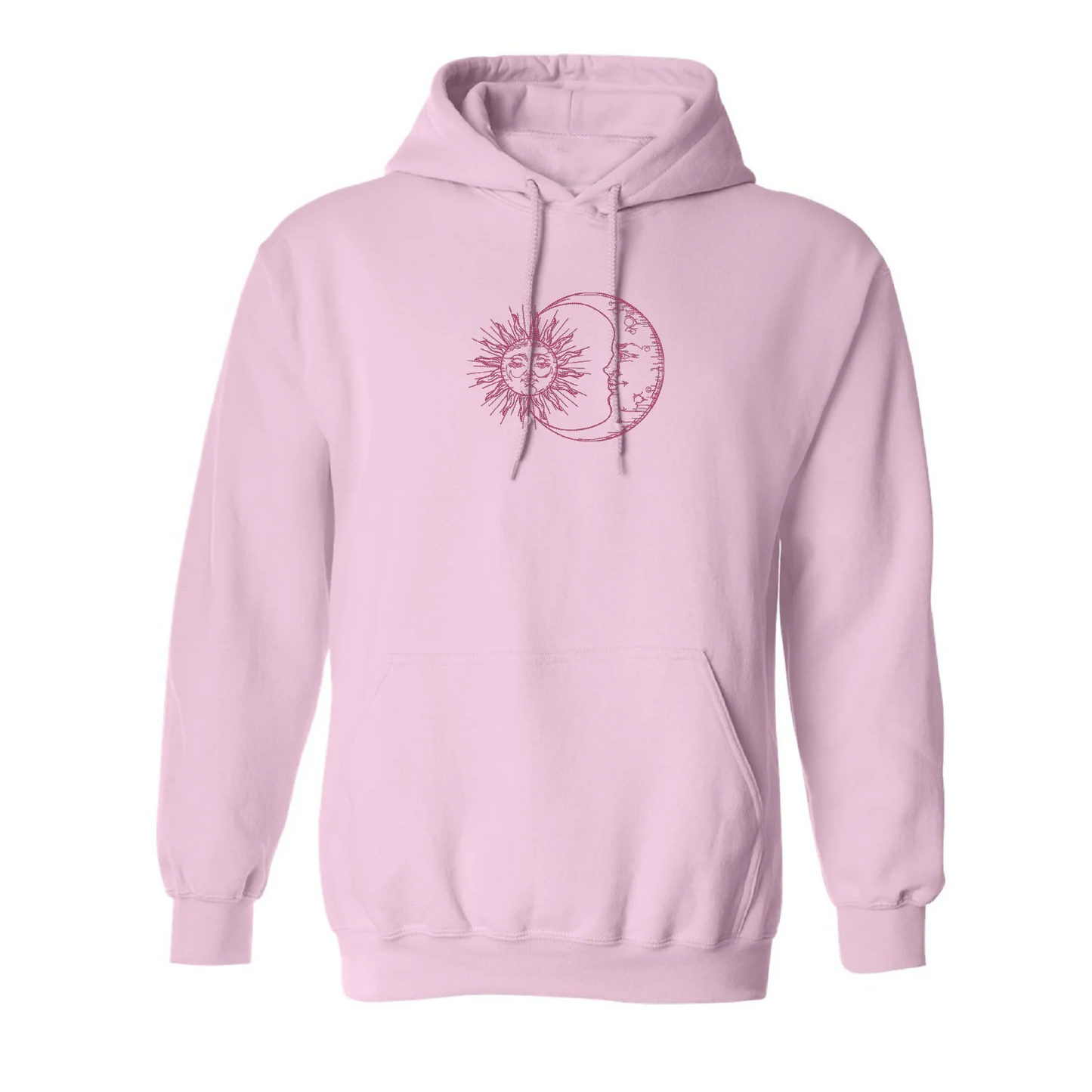 Hoodie Sun and Moon brodé