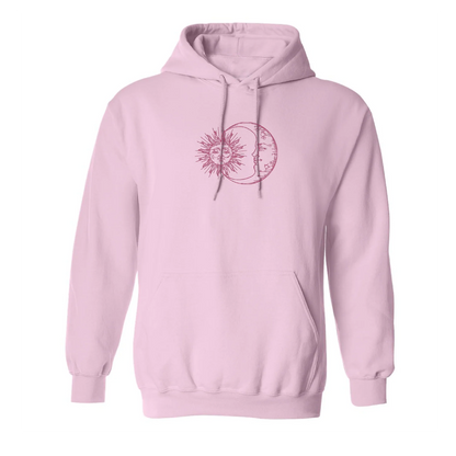 Hoodie Sun and Moon brodé