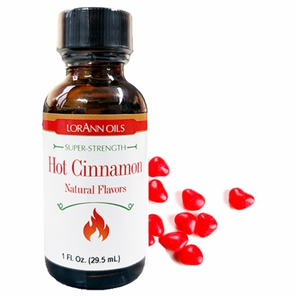 Hot Cinnamon Flavoring - Super Strength Flavor 1 oz., 16 oz., 1 Gallon, 5 Gallon - Ships Free Within Canada on Orders Above CAD $199