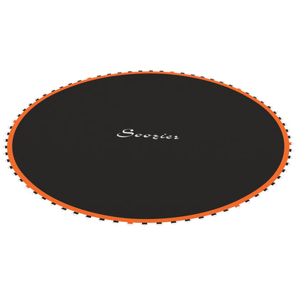 Trampoline Mat Replacement with Spring Pull Tool and 72 V-Hooks, Fits 12ft Trampoline, Using 5.5" Springs, Green