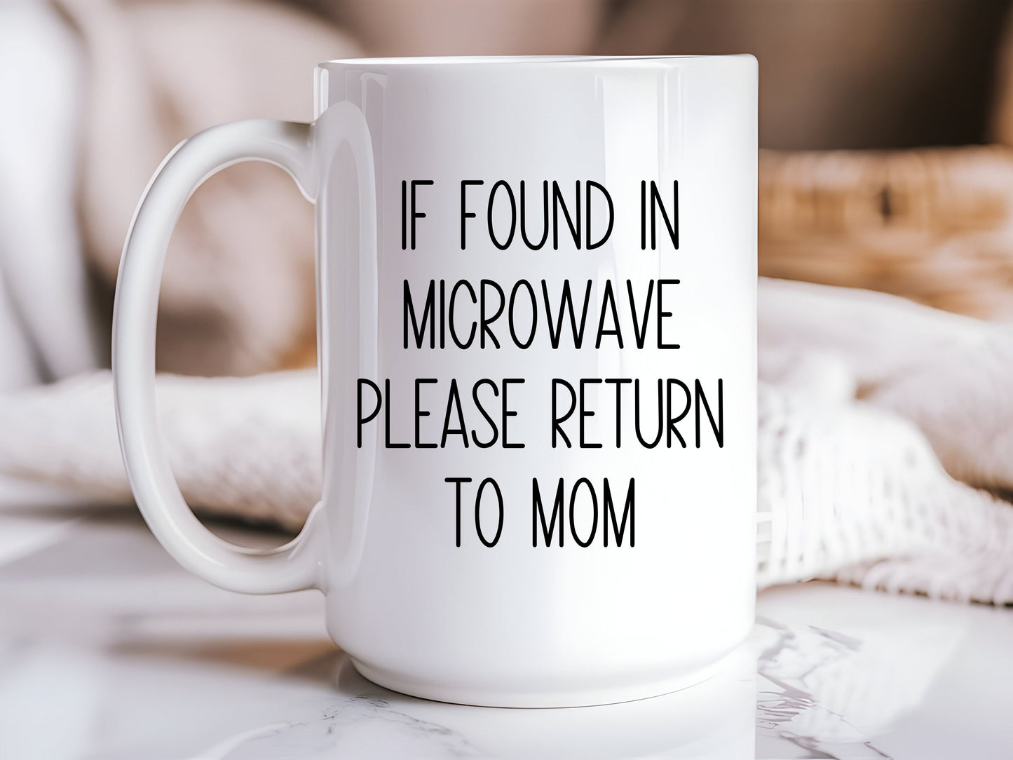 If Found in Microwave Return to Mom Mug | Funny Mom Coffee Cup | 15oz Mom Life Mug | Mother’s Day Gift | Relatable Mom Gift - Royal Eagles Promise of Peace