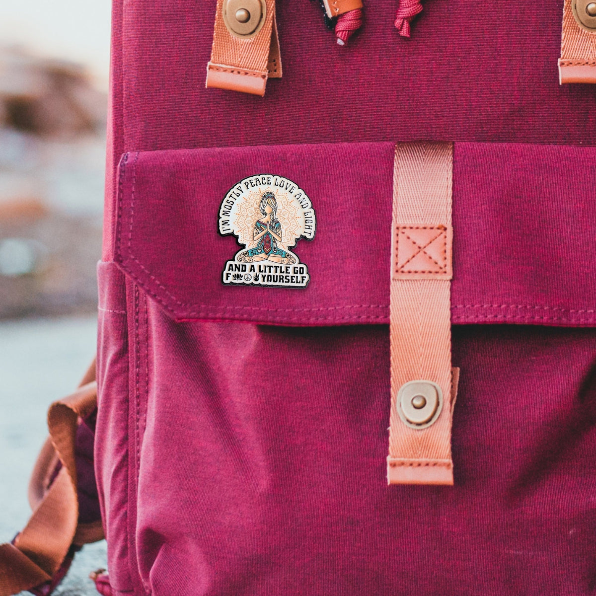 I'm Mostly Peace, Love, and Light | Collectible Pin - Products Added